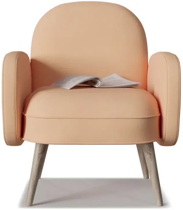 Кресло Бербер светло-оранжевого цвтеа
