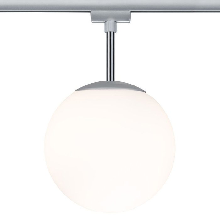 Трековый светильник Urail Globe бело-серого цвета