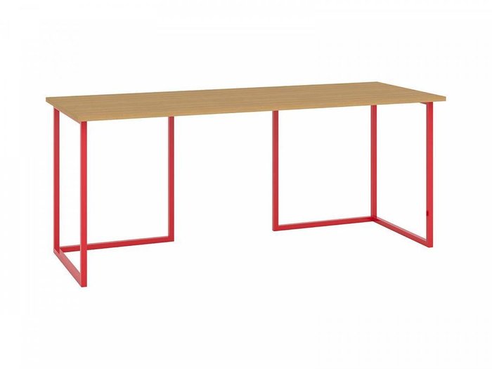 Письменный стол Board с основанием красного цвета