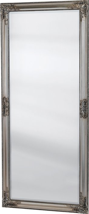 Настенное зеркало Antique в раме серебряного цвета 