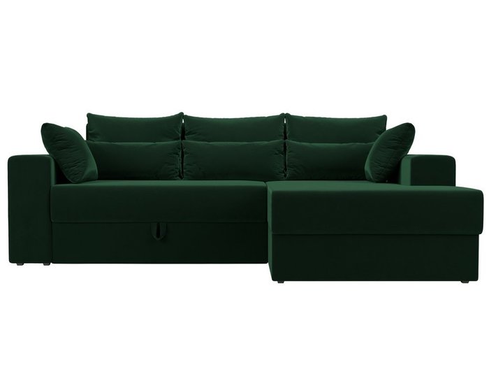 Угловой диван-кровать Мэдисон зеленого цвета - купить Угловые диваны по цене 41990.0