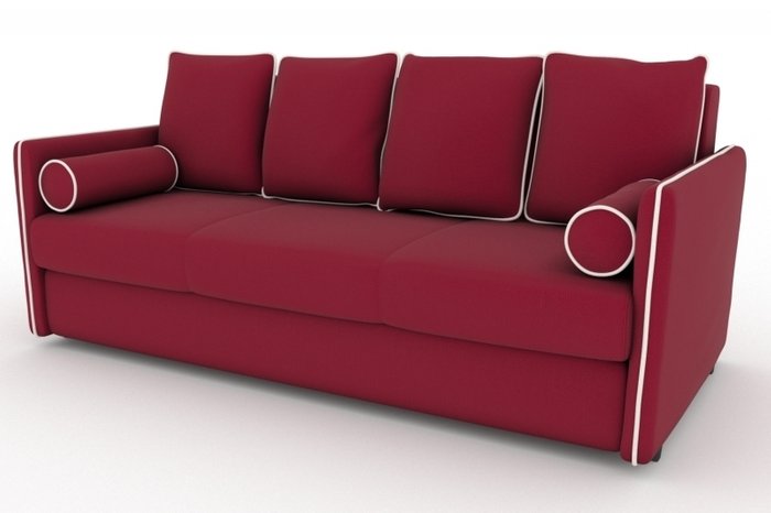 Прямой диван-кровать Cardinal красного цвета