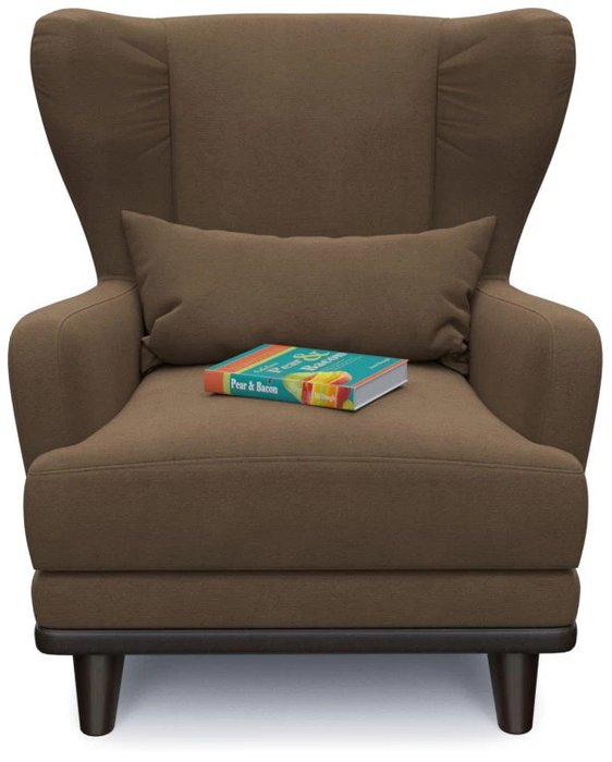 Кресло Роберт дизайн 4 коричневого цвета - купить Интерьерные кресла по цене 11896.0