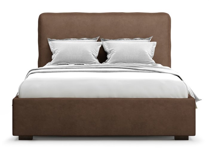 Кровать Brachano 180х200 коричневого цвета с подъемным механизмом 