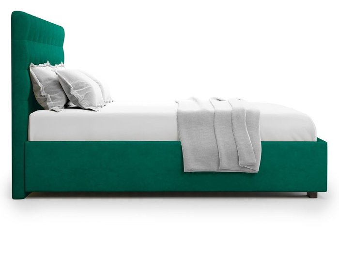 Кровать с подъемным механизмом Brayers 160х200 зеленого цвета