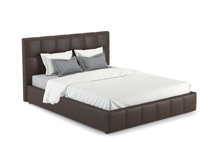 Кровать Хлоя 160х200 с подъемным механизмом  и дном темно-коричневого цвета  