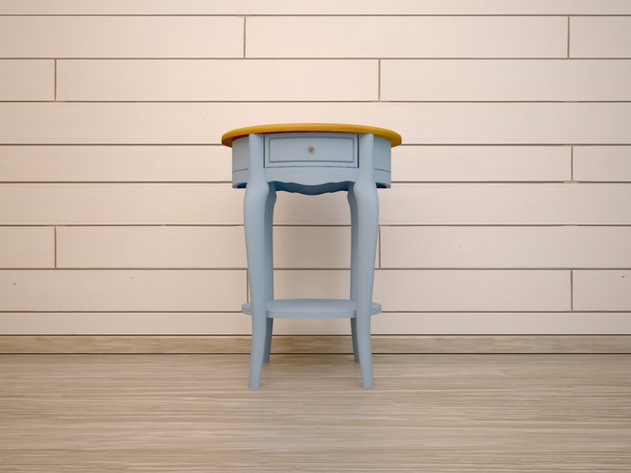 Овальный кофейный столик Leontina голубой
