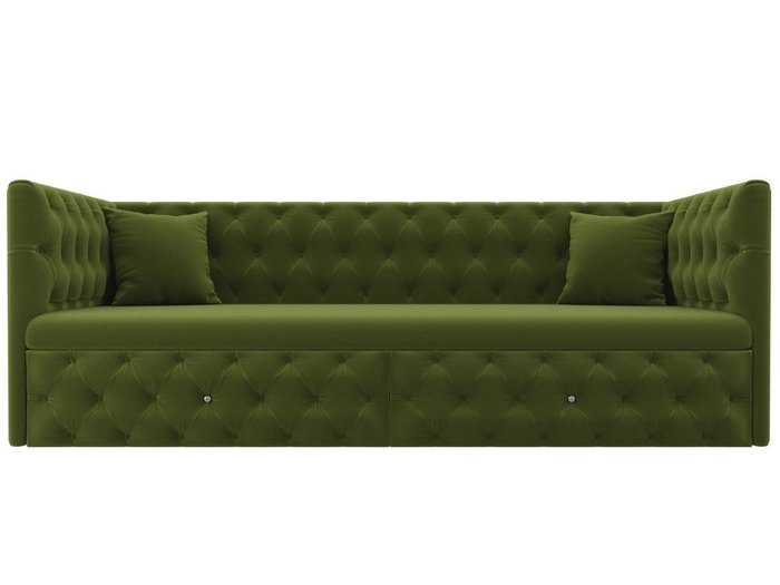 Прямой диван-кровать Найс зеленого цвета