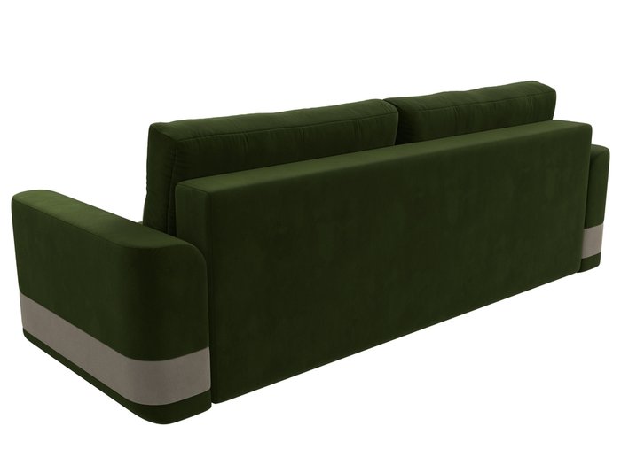 Прямой диван-кровать Честер зелено-бежевого цвета