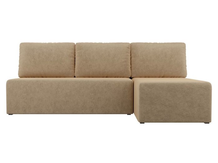Угловой диван-кровать Поло бежевого цвета - купить Угловые диваны по цене 26990.0