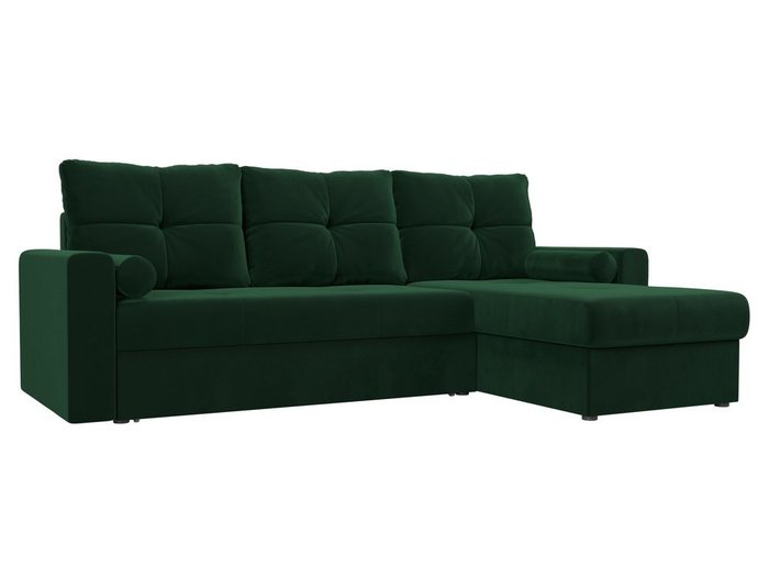 Угловой диван-кровать Верона зеленого цвета