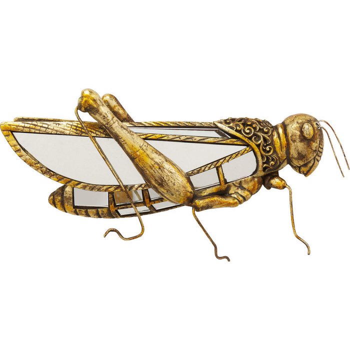 Украшение настенное Grasshopper золотого цвета