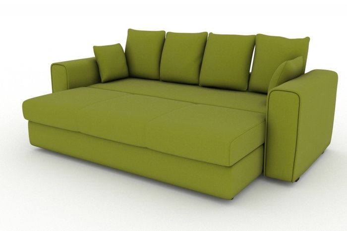 Прямой диван-кровать Giverny зеленого цвета