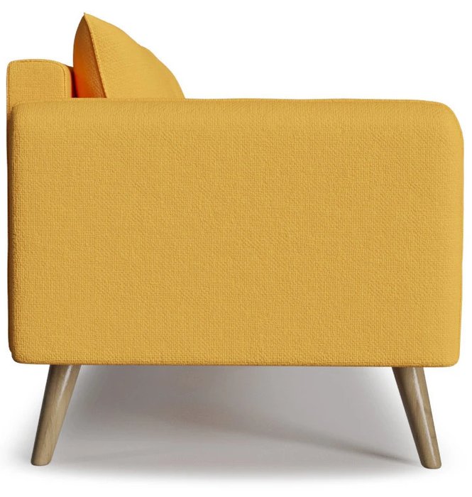 Диван прямой Khayfa желтого цвета - лучшие Прямые диваны в INMYROOM