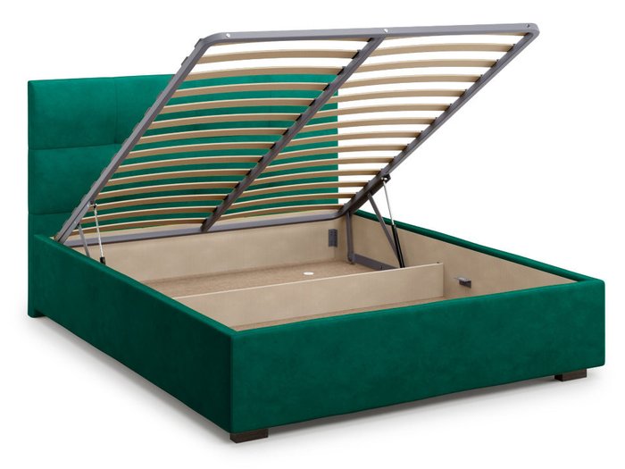 Кровать Garda 180х200 зеленого цвета с подъемным механизмом 