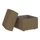 Банкетка с ящиком для хранения коричневого цвета