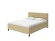 Кровать Como Veda 2 140х190 светло-бежевого цвета (экокожа)