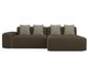 Угловой диван-кровать Portu темно-коричневого цвета