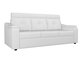 Прямой диван-кровать Джастин белого цвета (экокожа)