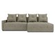 Угловой диван-кровать Bronks серо-бежевого цвета