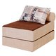 Бескаркасный диван-кровать Puzzle Bag Бонджорно L бежево-коричневого цвета
