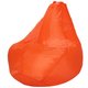 Кресло-мешок Груша L в обивке из ткани оксфорд оранжевого цвета 