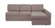 Угловой диван-кровать Бруно коричневого цвета