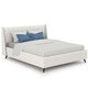 Кровать Мелисса 160х200 с подъёмным механизмом и дном светло-бежевого цвета 