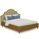 Кровать Фаина 160х200 с подъёмным механизмом и дном горчичного цвета  