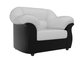 Кресло Карнелла бело-черного цвета (экокожа)