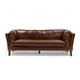 Прямой диван Kelly коричневого цвета