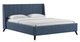Кровать  Мелисса 160х200  без подъемного механизма серо-синего цвета