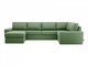 Угловой диван-кровать Petergof зеленого цвета