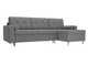 Угловой диван-кровать Белфаст серого цвета 