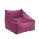 Кресло с подлокотниками Angle Velur розового цвета