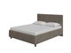 Кровать Como Veda 1 140х200 коричнево-серого цвета (велюр)
