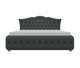 Кровать Герда 160х200 черного цвета с подъемным механизмом (экокожа) 