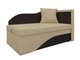 Кушетка-кровать Гармония бежево-коричневого цвета (экокожа)