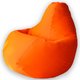 Кресло-мешок Груша 2XL в обивке из ткани фьюжн оранжевого цвета 