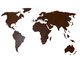 Деревянная карта мира Premium цвета орех