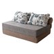 Бескаркасный диван-кровать Puzzle Bag Лондон XL серо-коричневого цвета