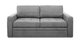 Прямой диван-кровать Бруно серого цвета 
