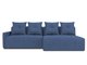 Угловой диван-кровать Bronks синего цвета
