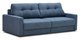 Прямой диван-кровать Сити синего цвета