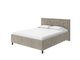 Кровать Como Veda 2 140х200 бежевого-серого цвета (велюр)