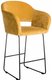 Кресло полубарное Oscar желтого цвета