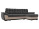 Угловой диван-кровать Нэстор серо-бежевого цвета