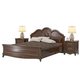 Спальня Да Винчи из кровати 160х200 и двух прикроватных тумб коричневого цвета