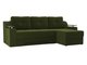 Угловой диван-кровать Сенатор зеленого цвета