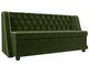 Кухонный прямой диван Лофт зеленого цвета